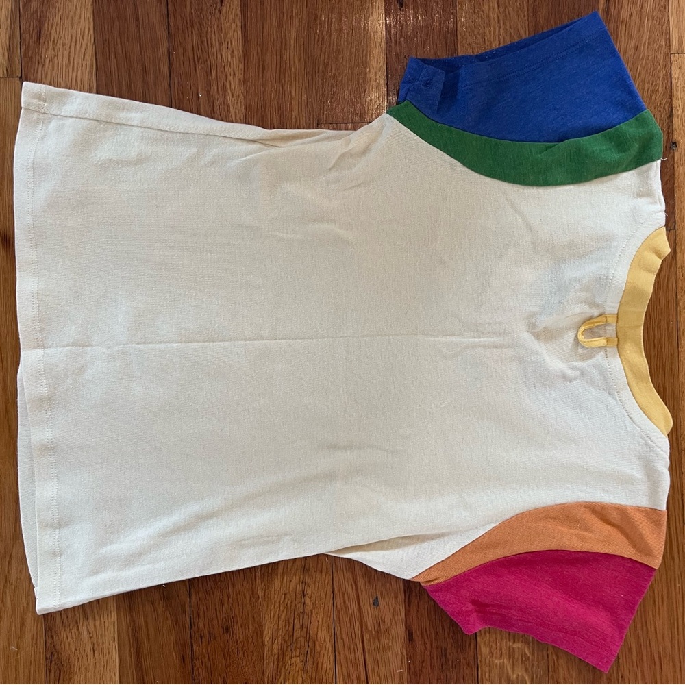Camp Collection Rainbow Sleeve T Shirt - RARE - Picture 2 of 3